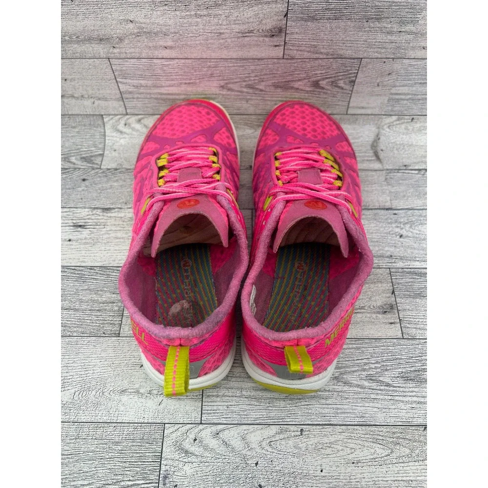 Merrell Mix Master Glide Pink Lime Trail Running Shoes Women Sz 6 J57320 Vibram